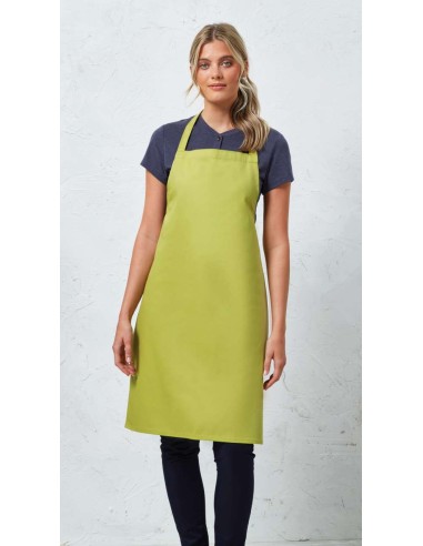 P-PR102-Organic Cotton Bib Apron (No Pocket)
